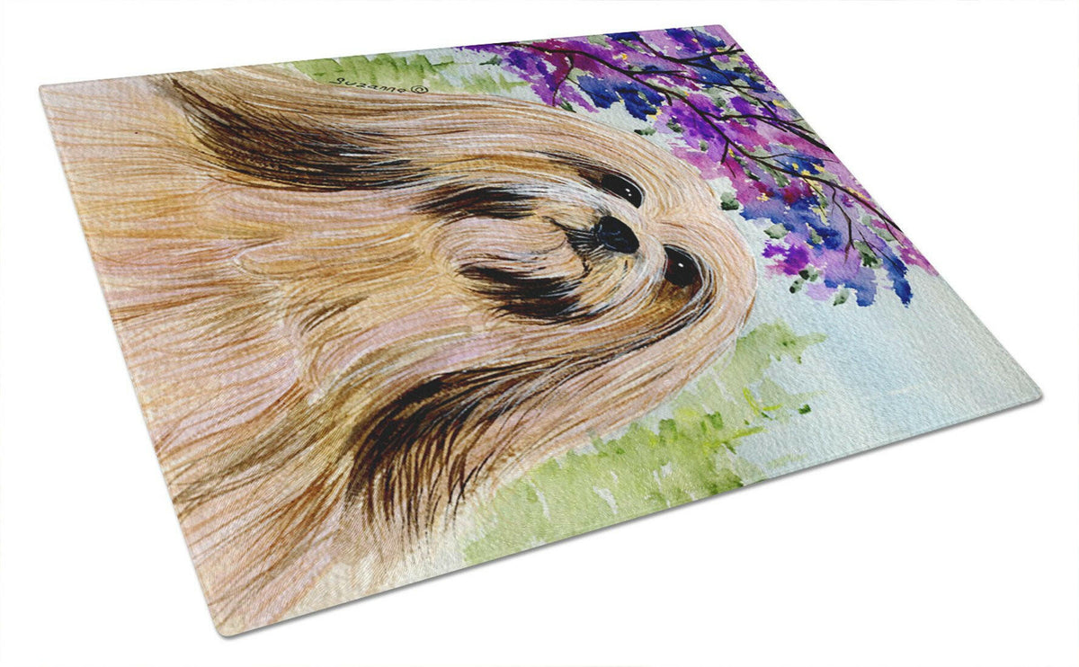 Lhasa Apso Glass Cutting Board Large by Caroline&#39;s Treasures