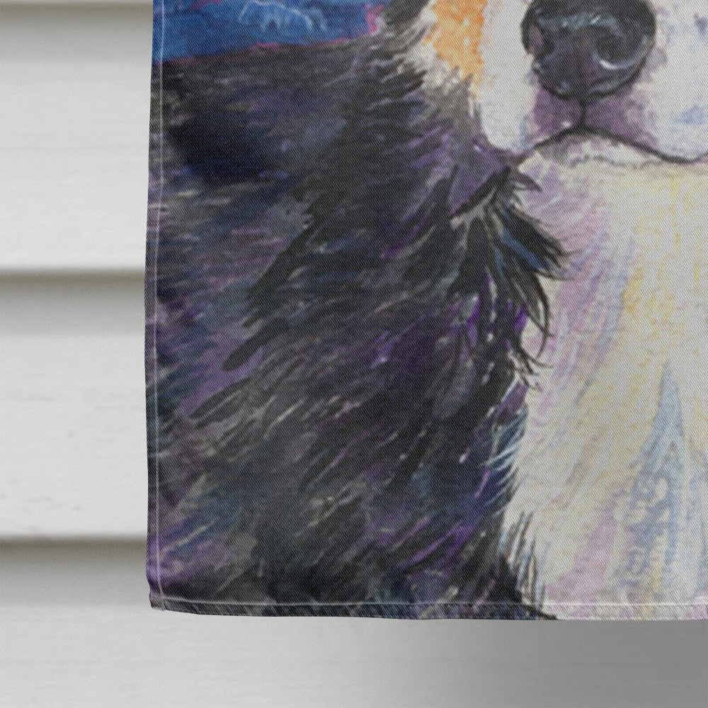 Starry Night Bernese Mountain Dog Flag Canvas House Size  the-store.com.