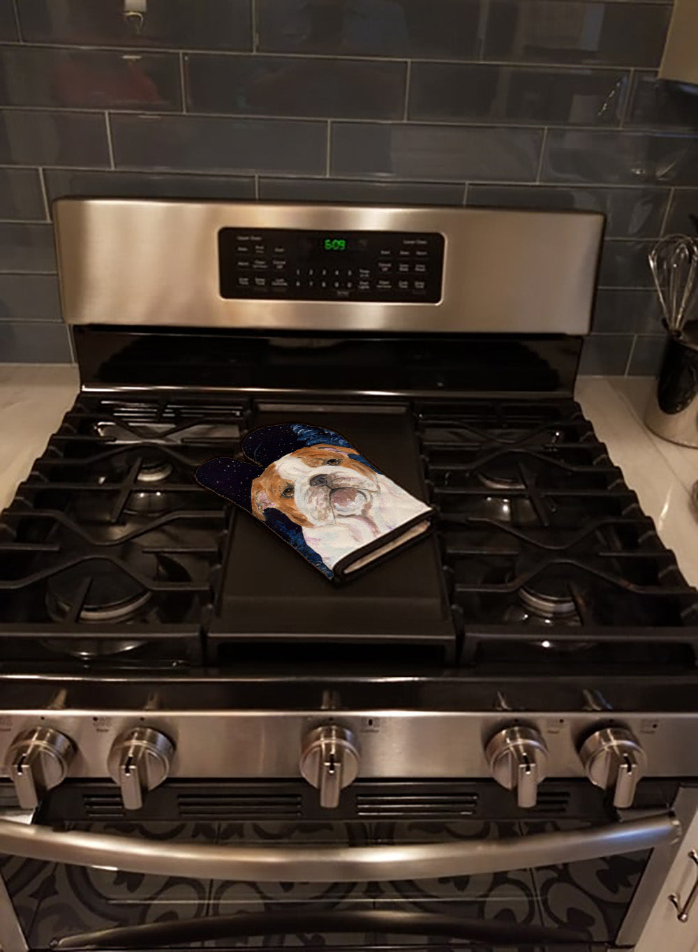 Caroline's Treasures Starry Night English Bulldog Oven Mitt SS8447OVMT