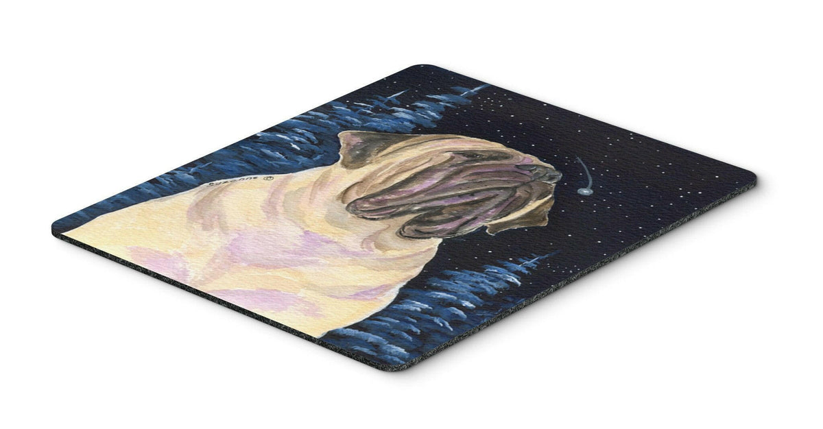 Starry Night Mastiff Mouse Pad / Hot Pad / Trivet by Caroline&#39;s Treasures