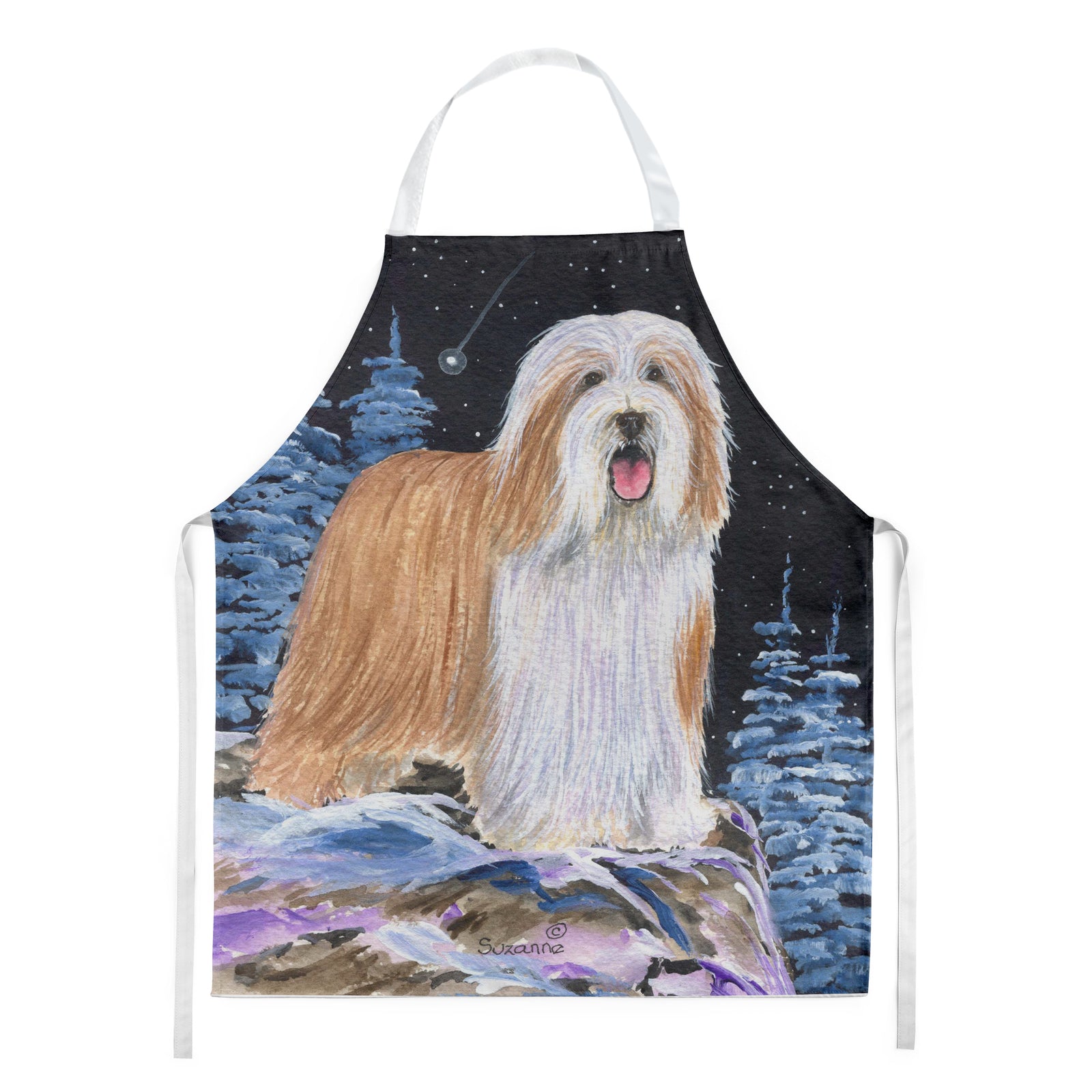 Starry Night Bearded Collie Apron - the-store.com
