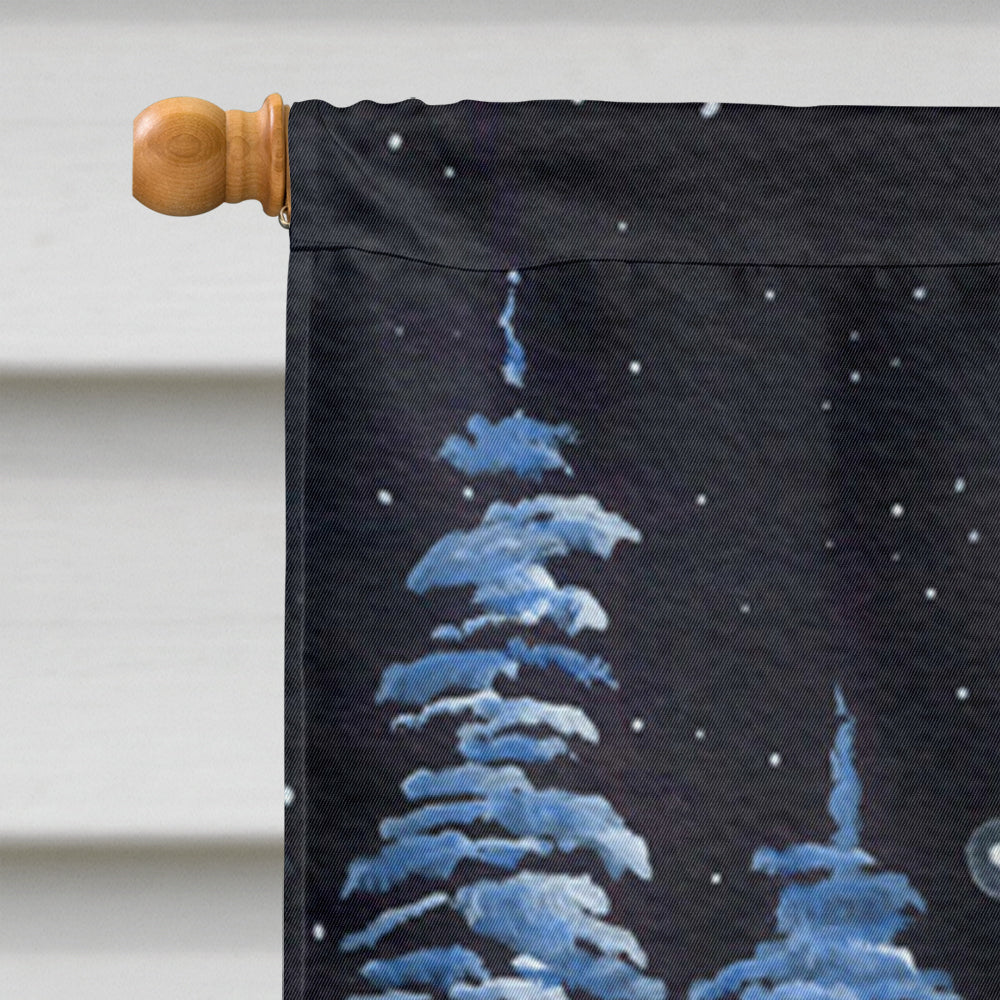 Starry Night Bearded Collie Flag Canvas House Size  the-store.com.