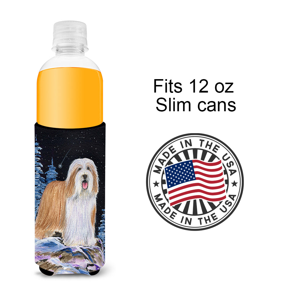 Starry Night Bearded Collie Ultra Beverage Insulators for slim cans SS8451MUK