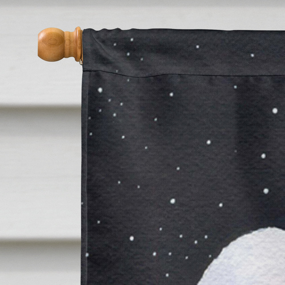 Starry Night Bedlington Terrier Flag Canvas House Size