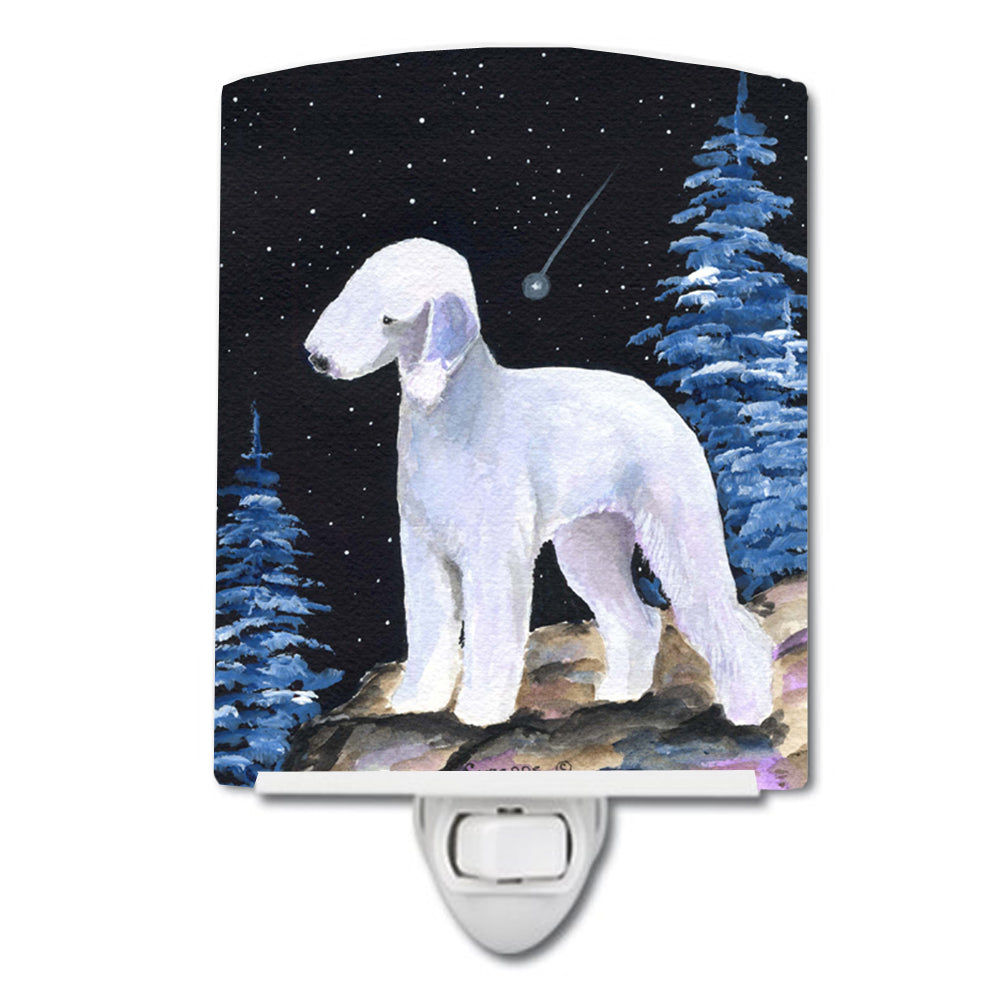 Starry Night Bedlington Terrier Ceramic Night Light SS8455CNL - the-store.com