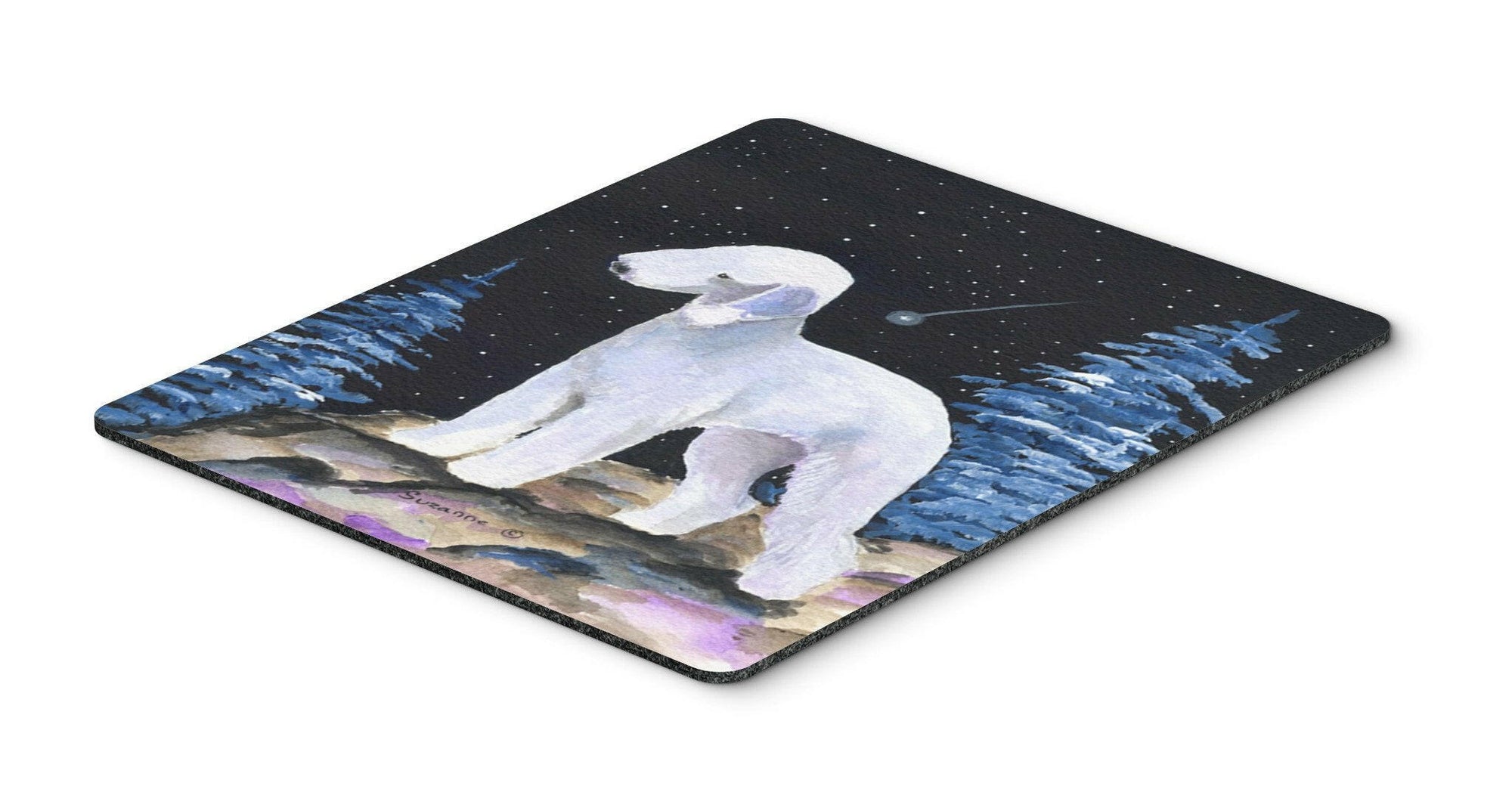 Starry Night Bedlington Terrier Mouse Pad / Hot Pad / Trivet by Caroline's Treasures