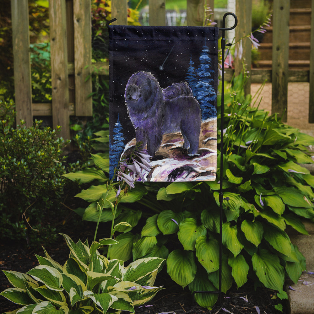 Starry Night Chow Chow Flag Garden Size