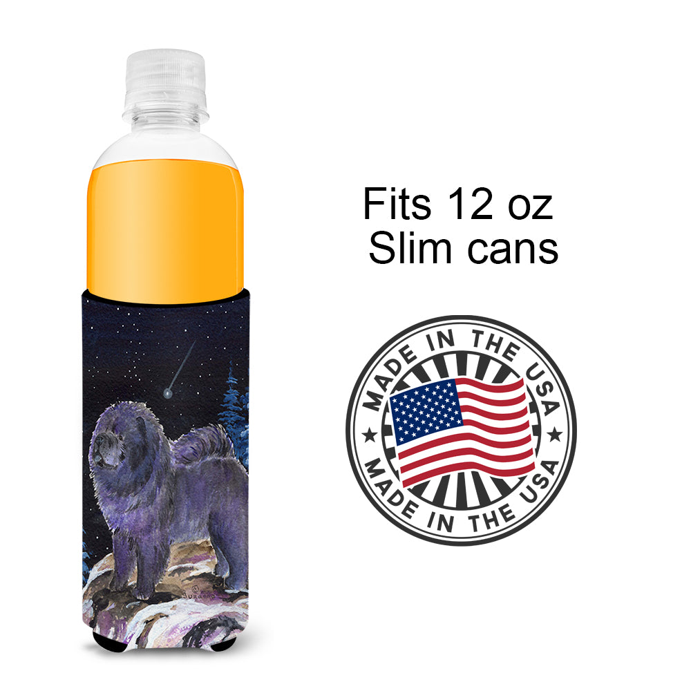 Starry Night Chow Chow Ultra Beverage Insulators for slim cans SS8456MUK.