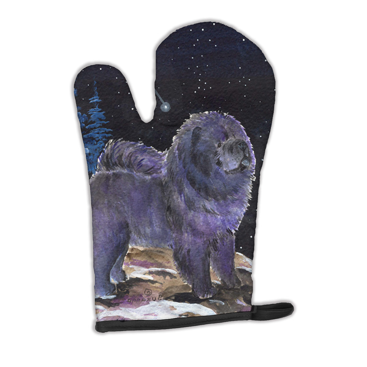 Starry Night Chow Chow Oven Mitt SS8456OVMT  the-store.com.