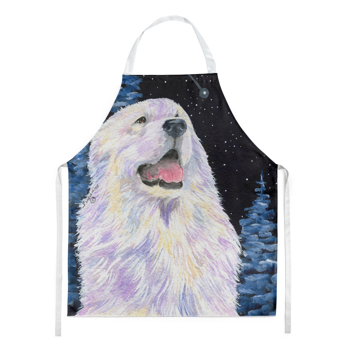 Starry Night Great Pyrenees Apron - the-store.com