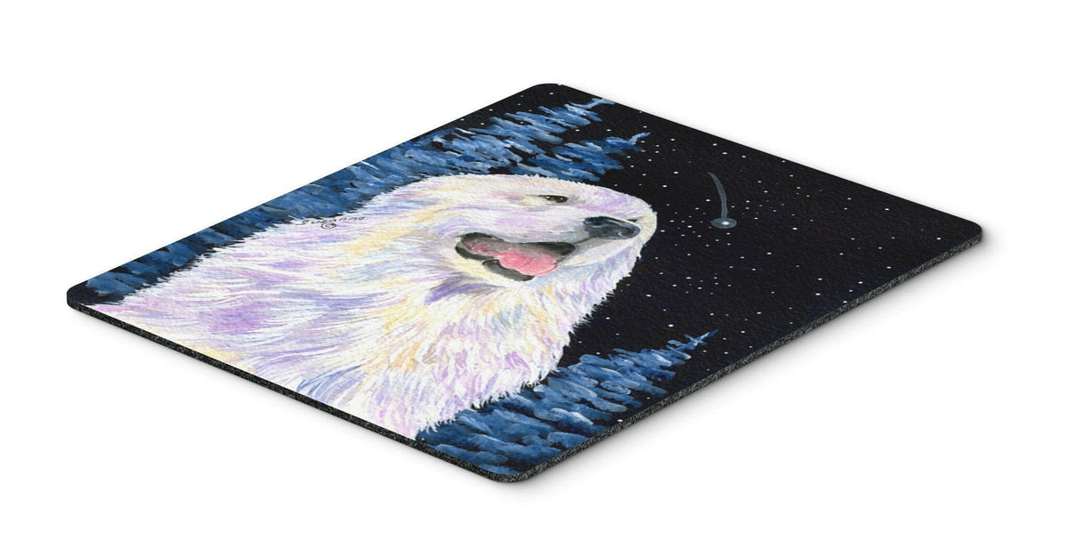 Starry Night Great Pyrenees Mouse Pad / Hot Pad / Trivet by Caroline&#39;s Treasures