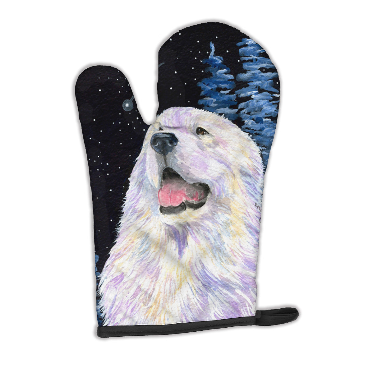 Starry Night Great Pyrenees Oven Mitt SS8466OVMT  the-store.com.