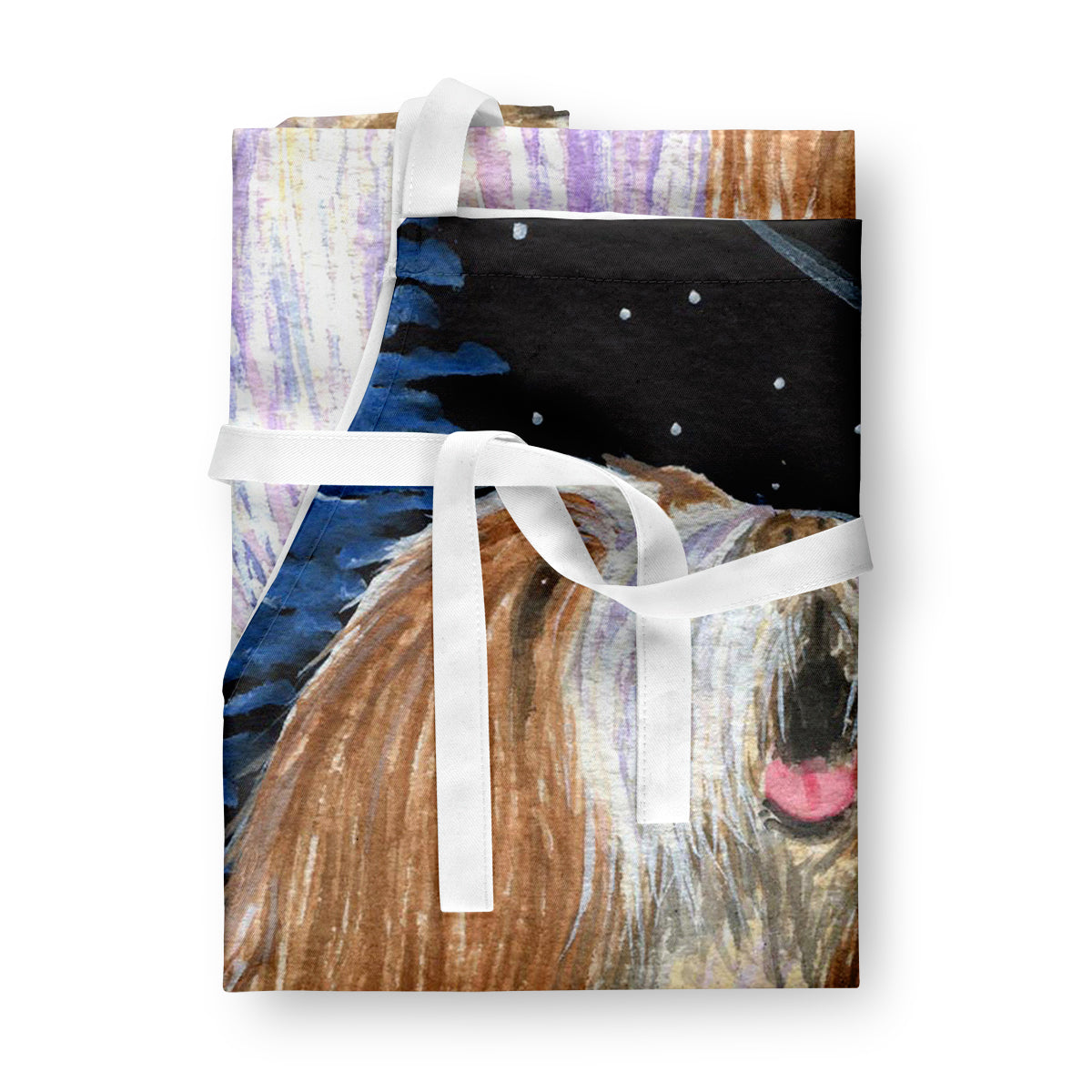Starry Night Bearded Collie Apron - the-store.com