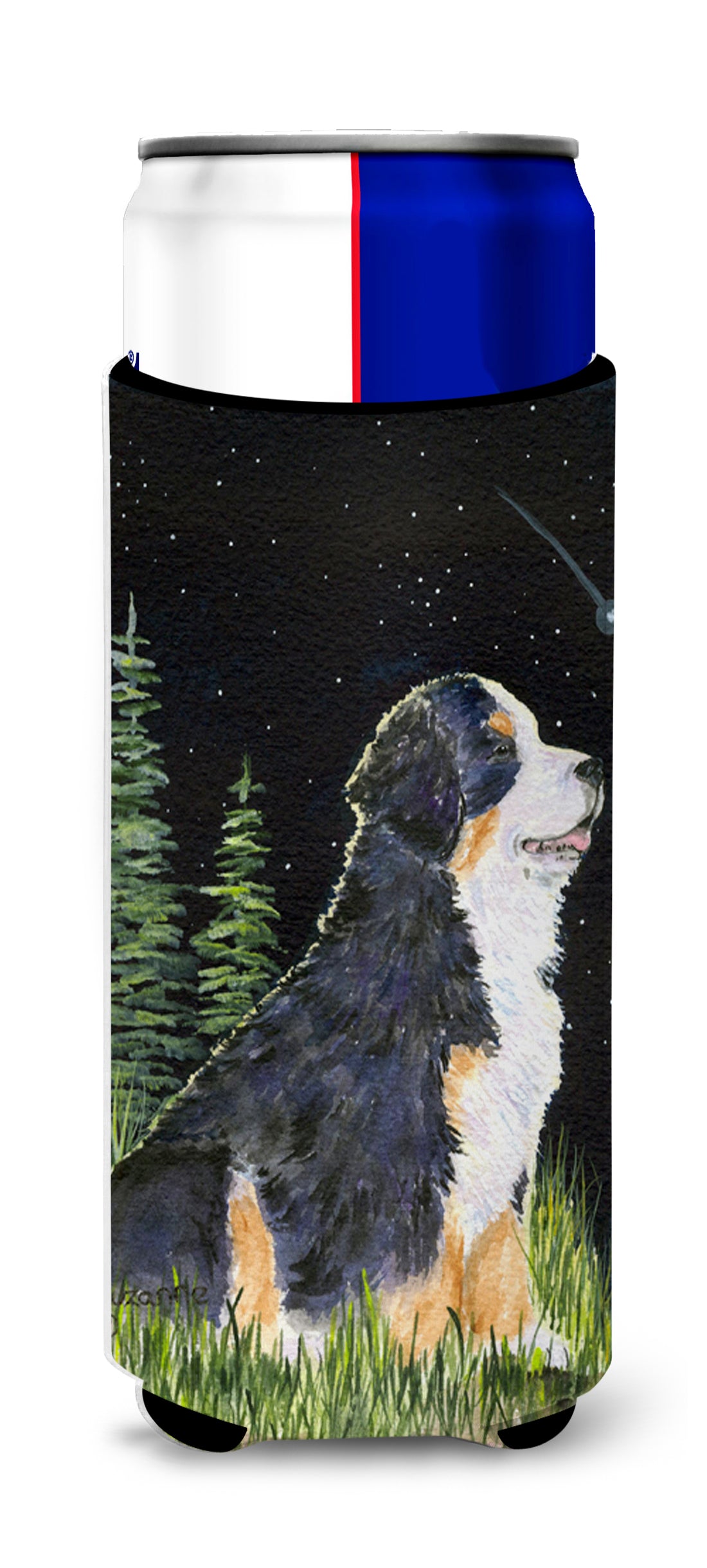 Starry Night Bernese Mountain Dog Ultra Beverage Insulators for slim cans SS8468MUK
