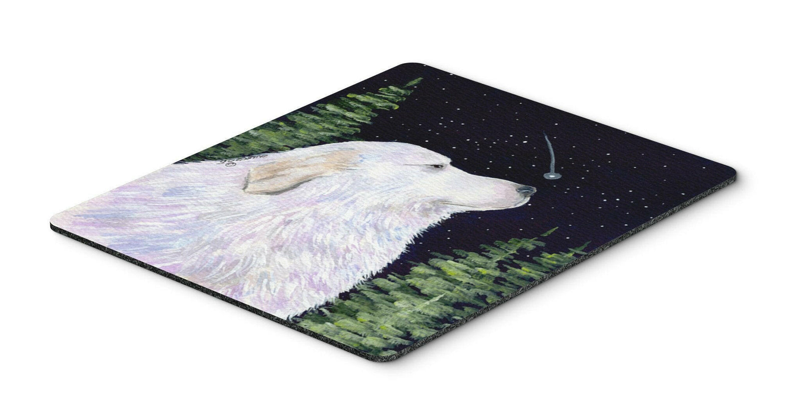 Starry Night Great Pyrenees Mouse Pad / Hot Pad / Trivet by Caroline's Treasures