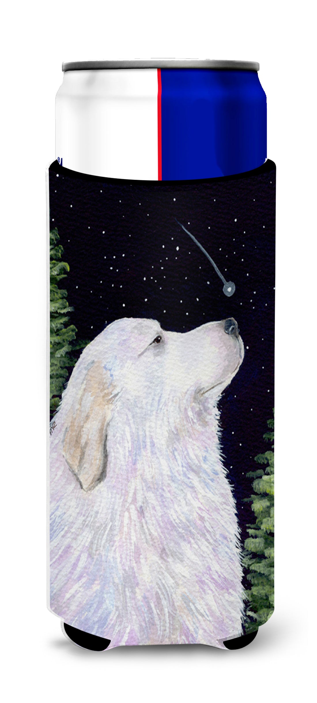Starry Night Great Pyrenees Ultra Beverage Isolateurs pour canettes minces SS8470MUK