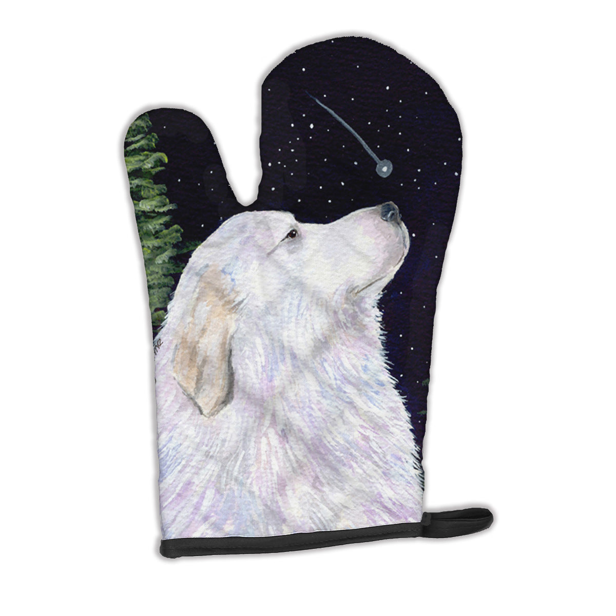 Starry Night Great Pyrenees Oven Mitt SS8470OVMT  the-store.com.
