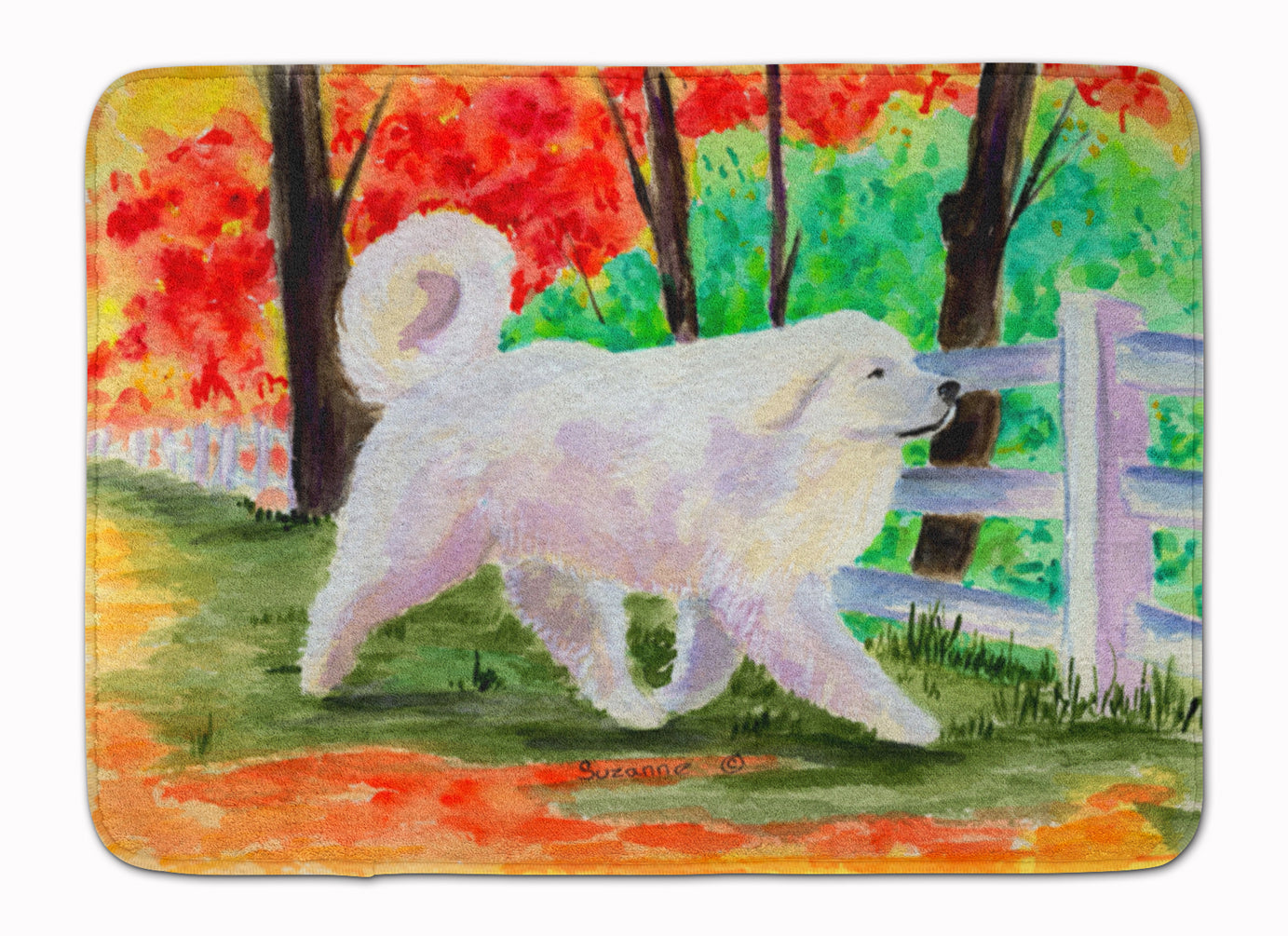 Great Pyrenees Machine Washable Memory Foam Mat SS8472RUG - the-store.com