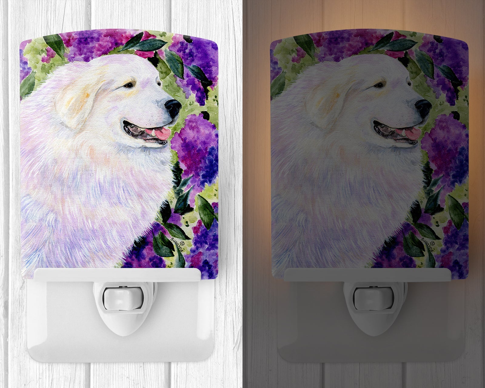 Caroline's Treasures Great Pyrenees Ceramic Night Light SS8474CNL