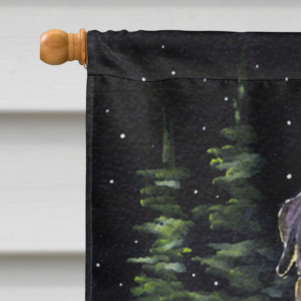 Starry Night Rottweiler Flag Canvas House Size
