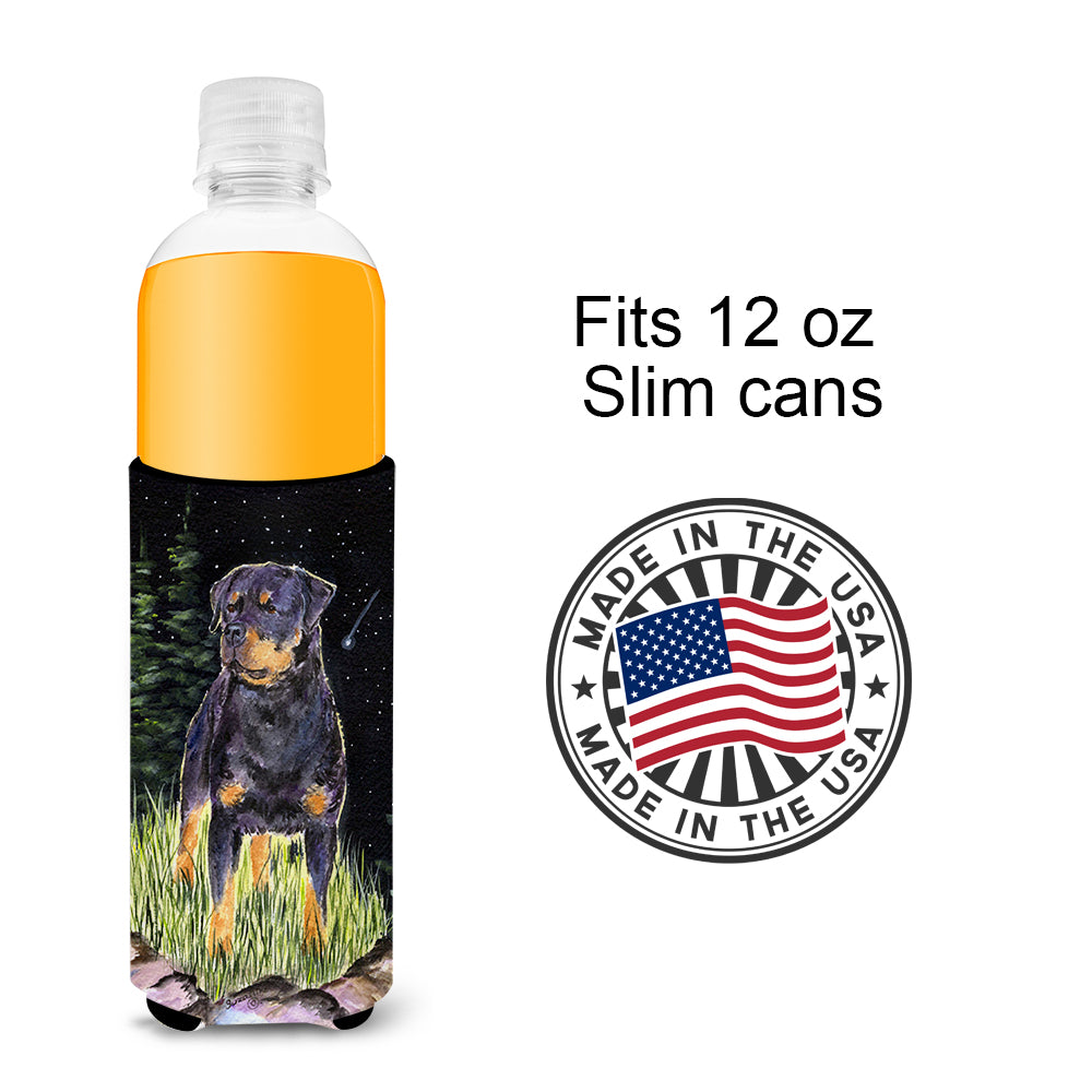 Starry Night Rottweiler Ultra Beverage Insulators for slim cans SS8475MUK.