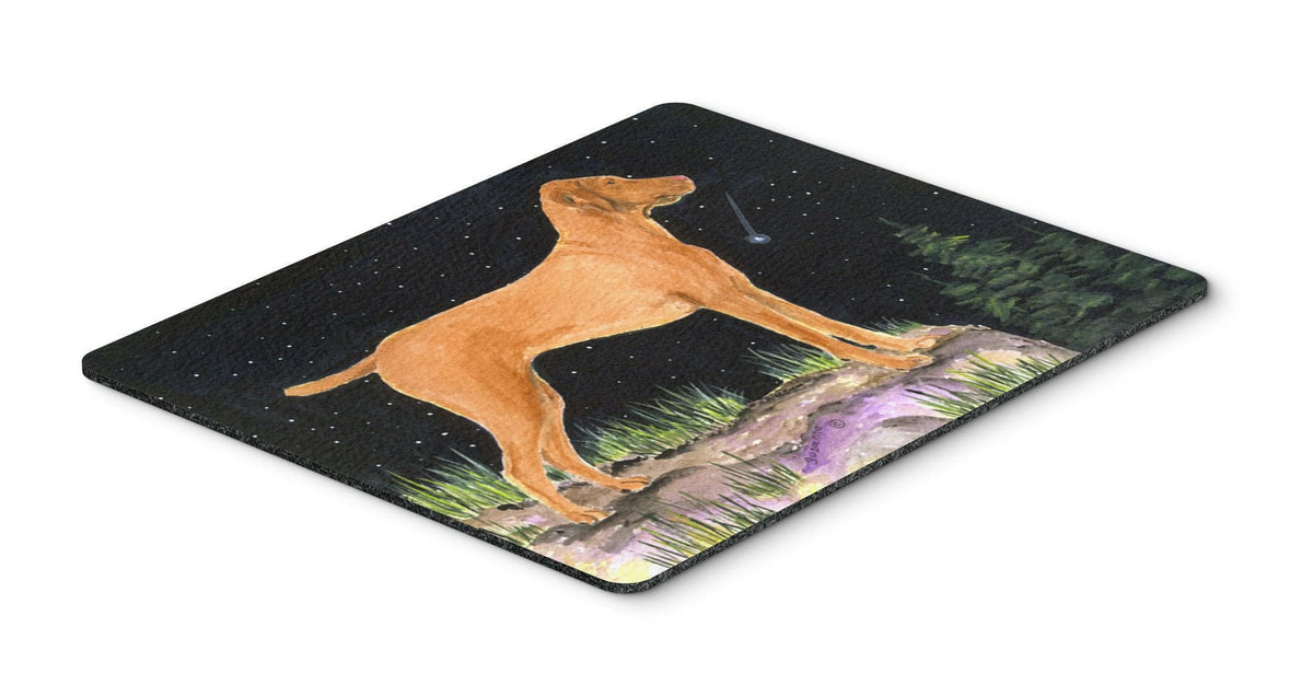Starry Night Vizsla Mouse Pad / Hot Pad / Trivet by Caroline&#39;s Treasures