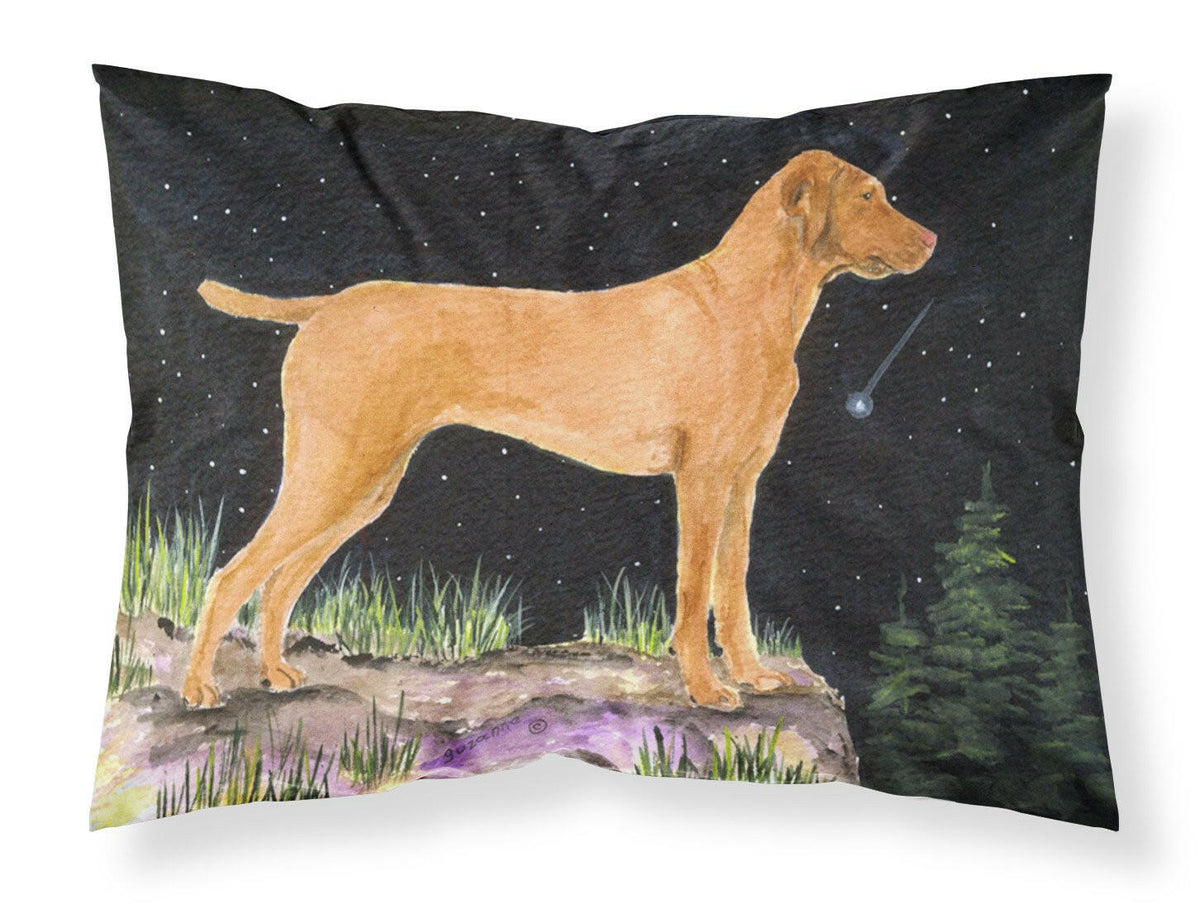 Starry Night Vizsla Moisture wicking Fabric standard pillowcase by Caroline&#39;s Treasures