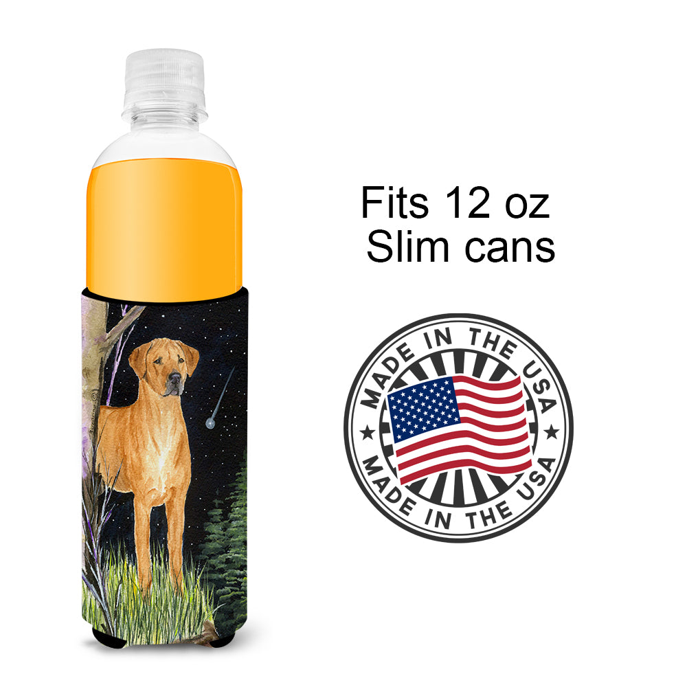 Starry Night Rhodesian Ridgeback Ultra Beverage Insulators for slim cans SS8479MUK