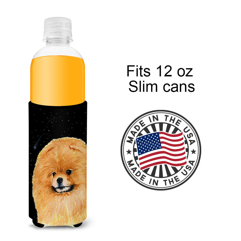 Starry Night Pomeranian Ultra Beverage Isolateurs pour canettes minces SS8481MUK