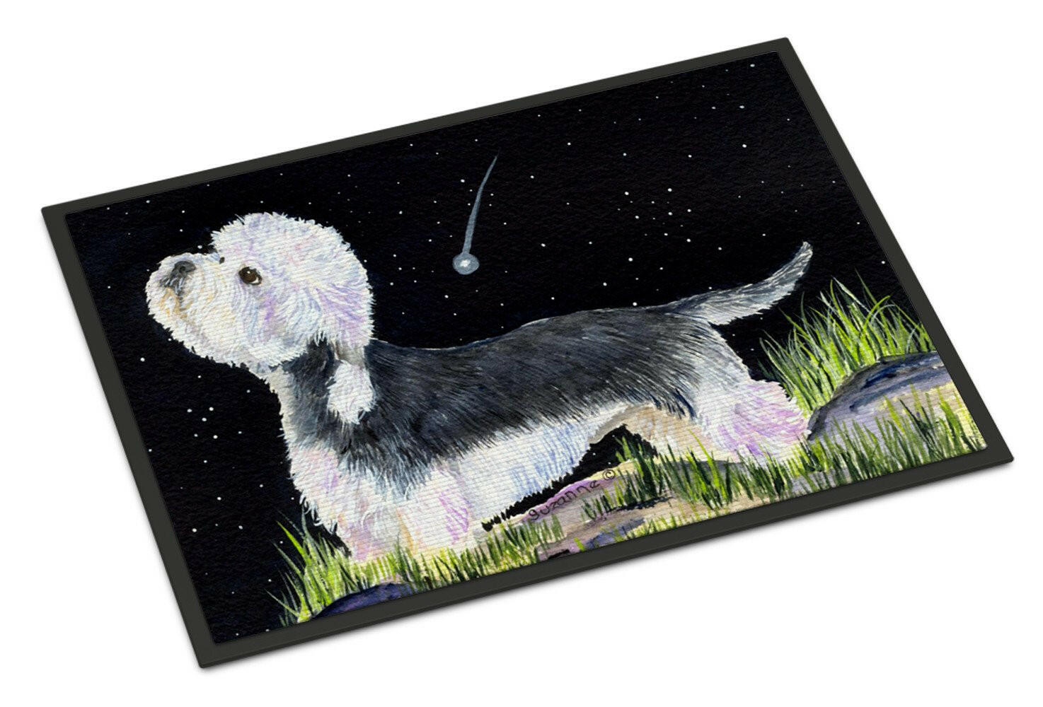 Starry Night Dandie Dinmont Terrier Indoor or Outdoor Mat 24x36 Doormat - the-store.com
