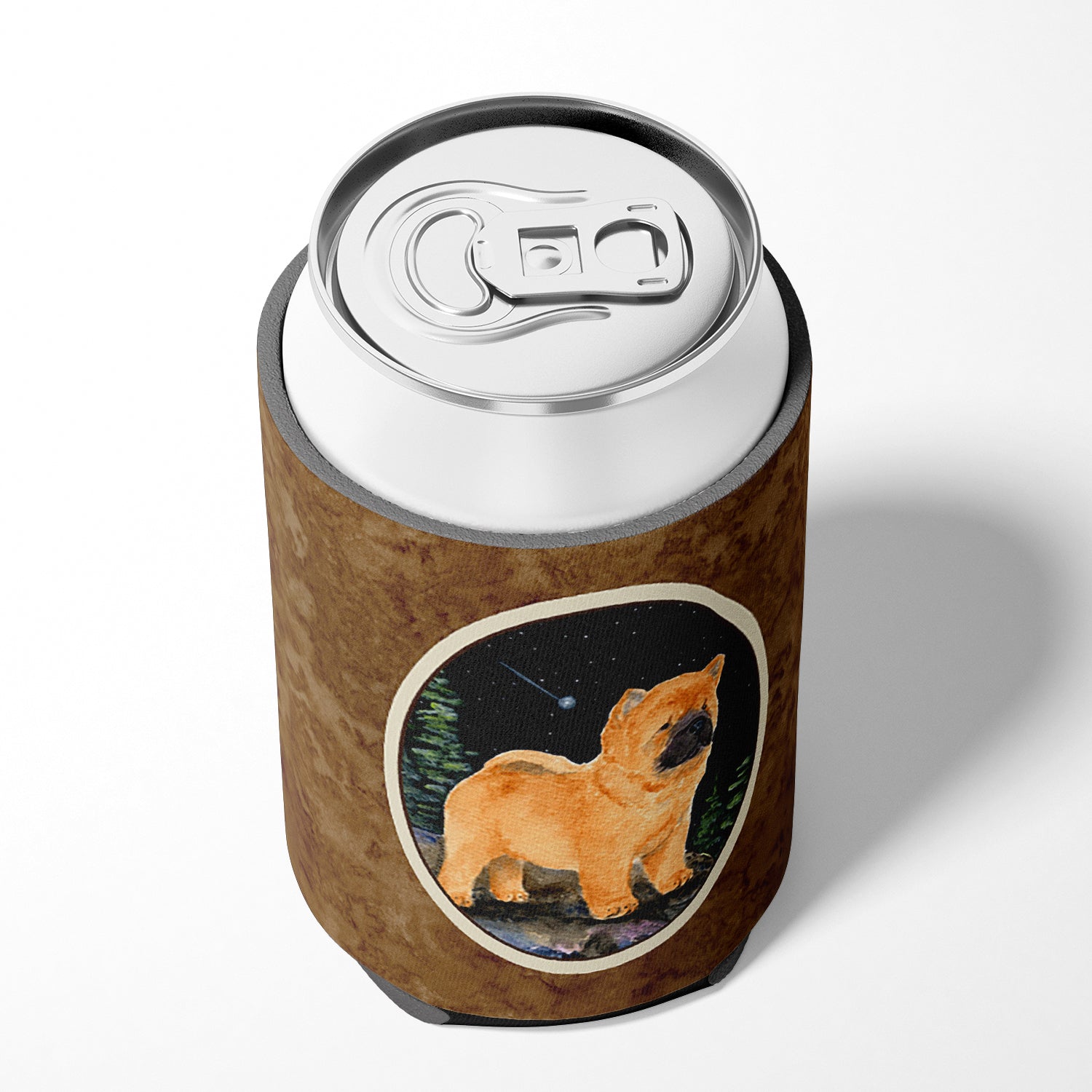 Starry Night Chow Chow Can or Bottle Beverage Insulator Hugger.