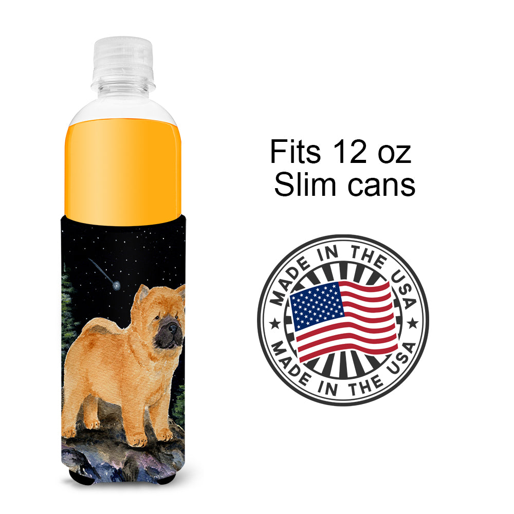 Starry Night Chow Chow Ultra Beverage Isolateurs pour canettes minces SS8488MUK