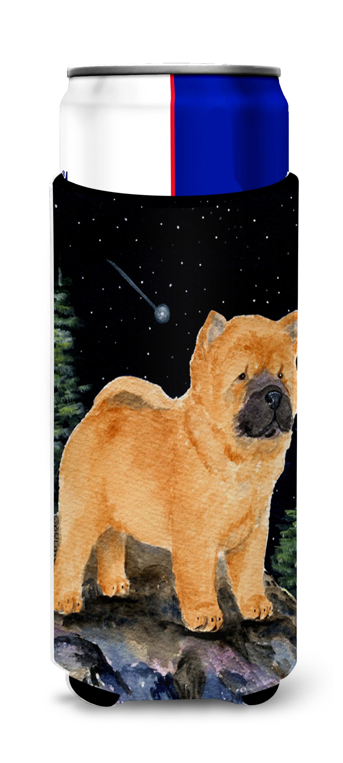 Starry Night Chow Chow Ultra Beverage Insulators for slim cans SS8488MUK