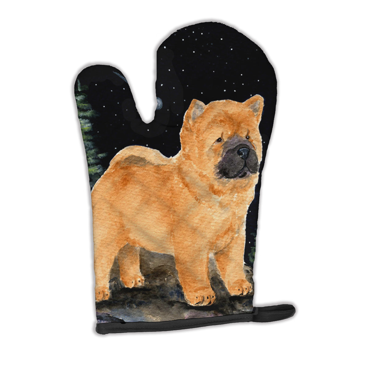 Starry Night Chow Chow Oven Mitt SS8488OVMT  the-store.com.