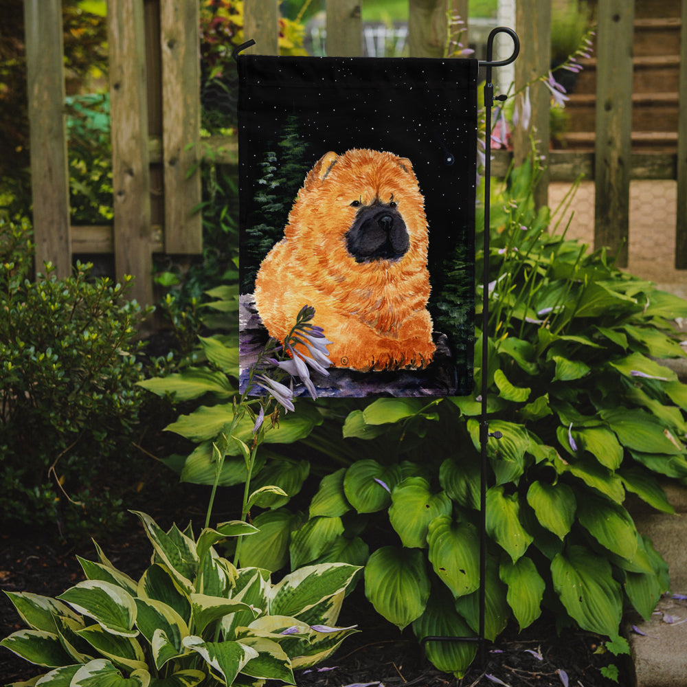 Starry Night Chow Chow Flag Garden Size.