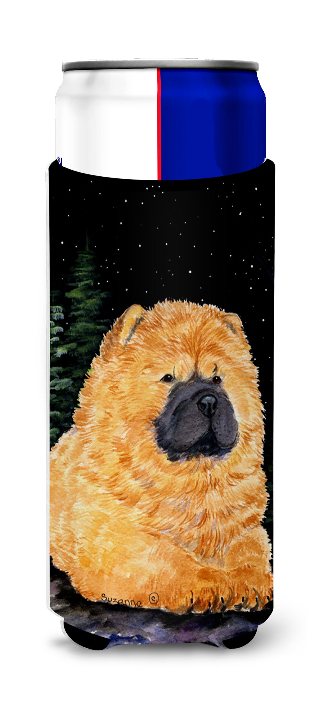Starry Night Chow Chow Ultra Beverage Insulators for slim cans SS8489MUK