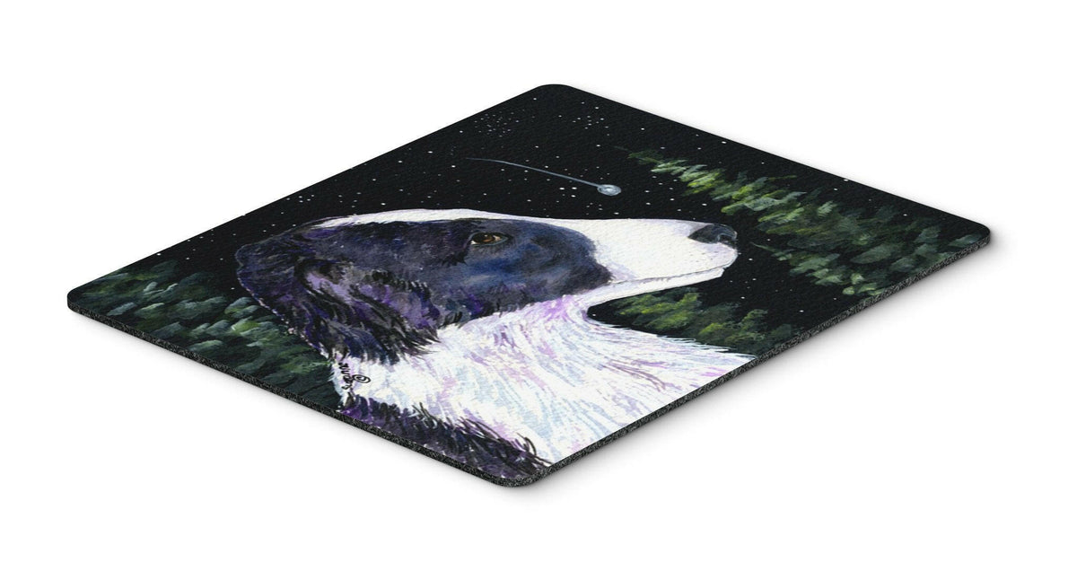 Starry Night Border Collie Mouse pad, hot pad, or trivet by Caroline&#39;s Treasures