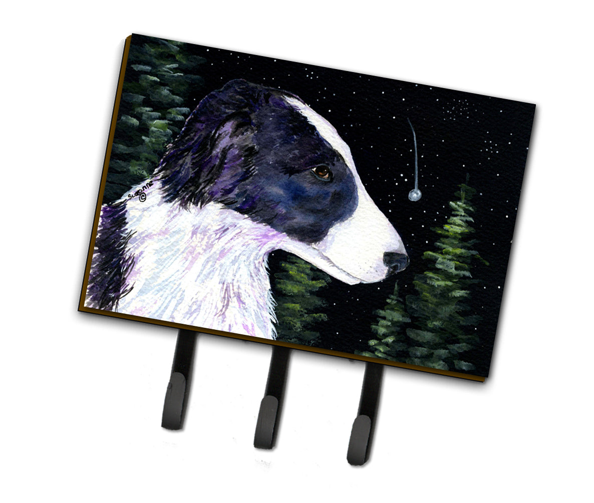 Starry Night Border Collie Leash Holder or Key Hook  the-store.com.