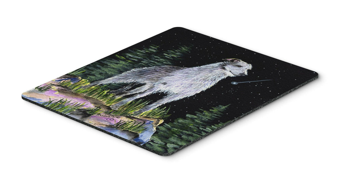 Starry Night Scottish Deerhound  Mouse Pad / Hot Pad / Trivet by Caroline&#39;s Treasures