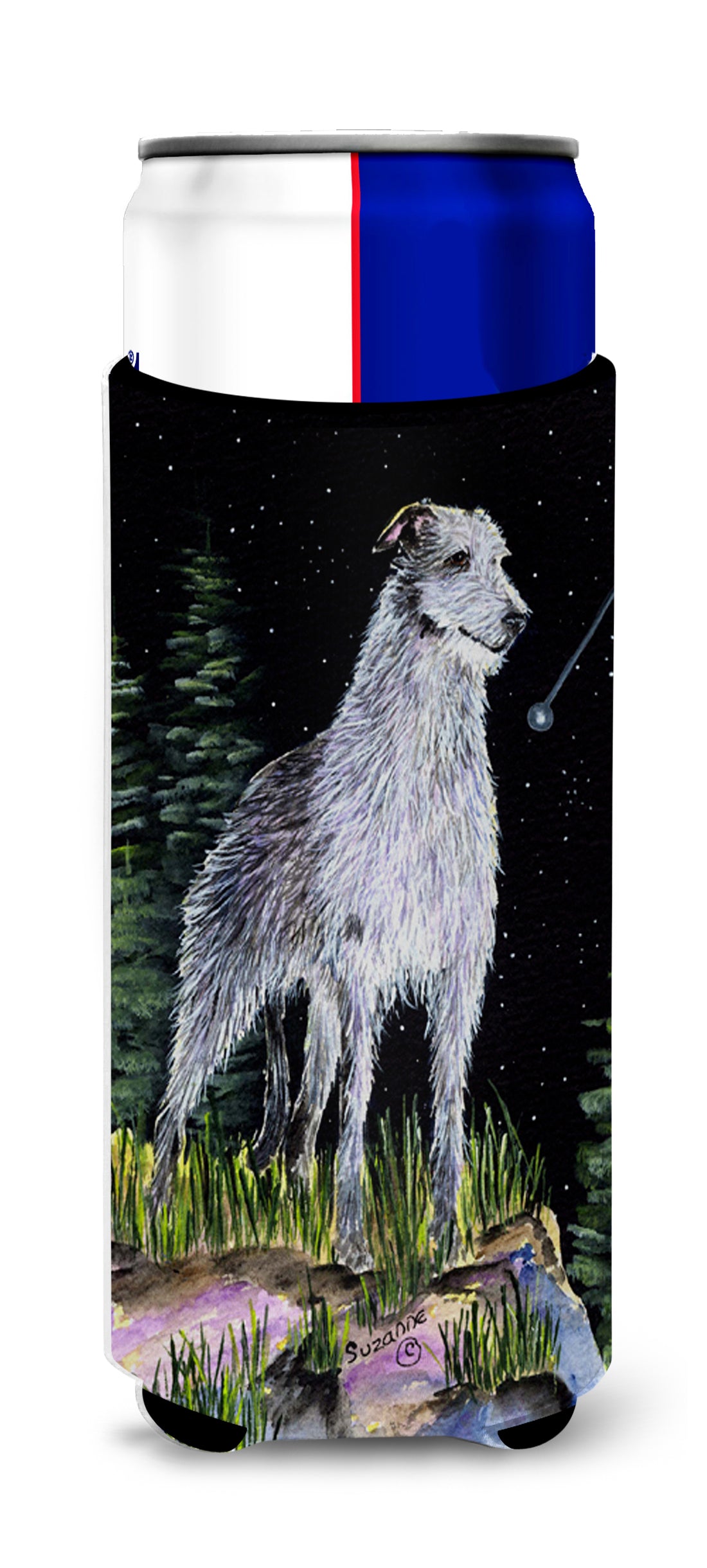 Starry Night Scottish Deerhound Ultra Beverage Isolateurs pour canettes minces SS8493MUK