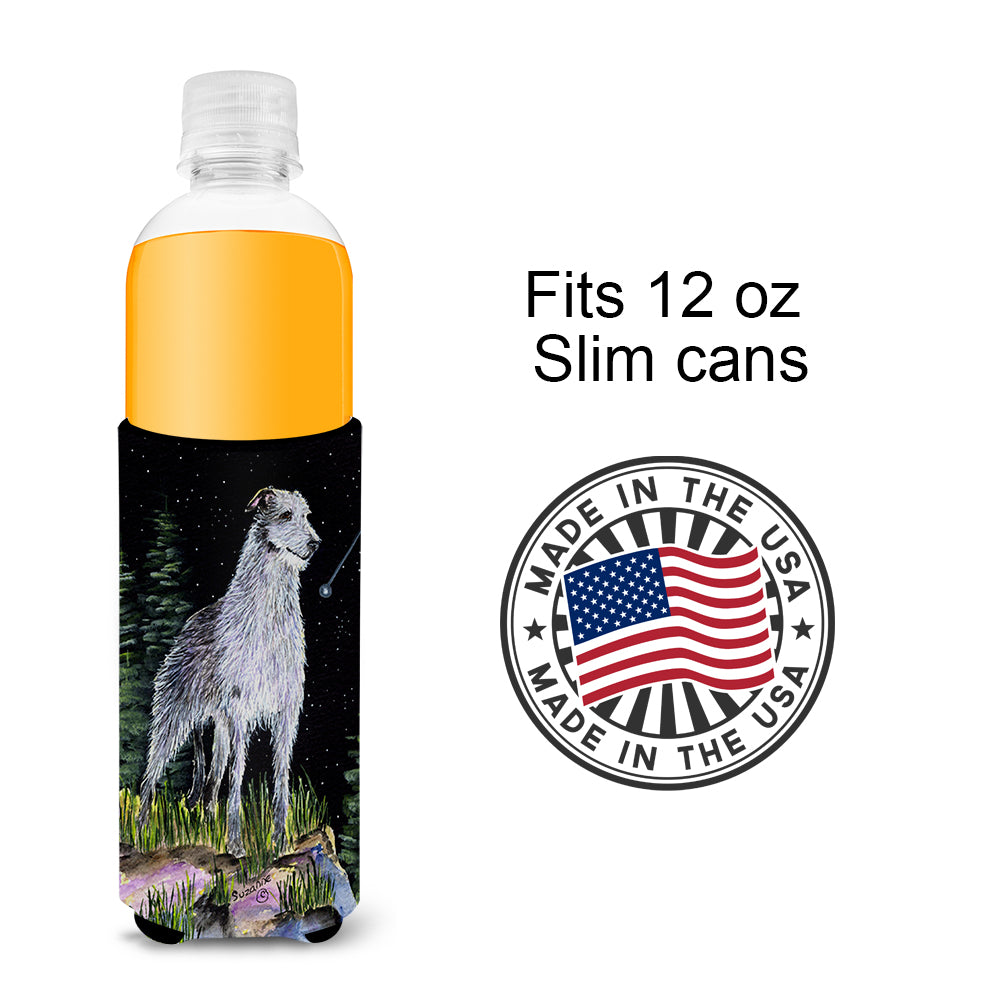 Starry Night Scottish Deerhound Ultra Beverage Insulators for slim cans SS8493MUK
