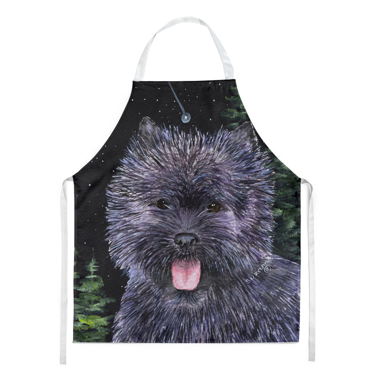 Starry Night Cairn Terrier Apron - the-store.com