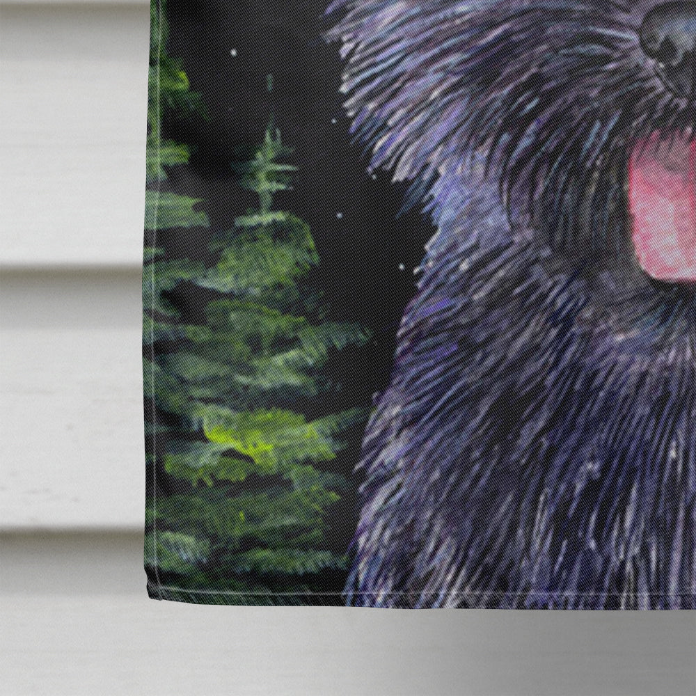 Starry Night Cairn Terrier Drapeau Toile Taille Maison