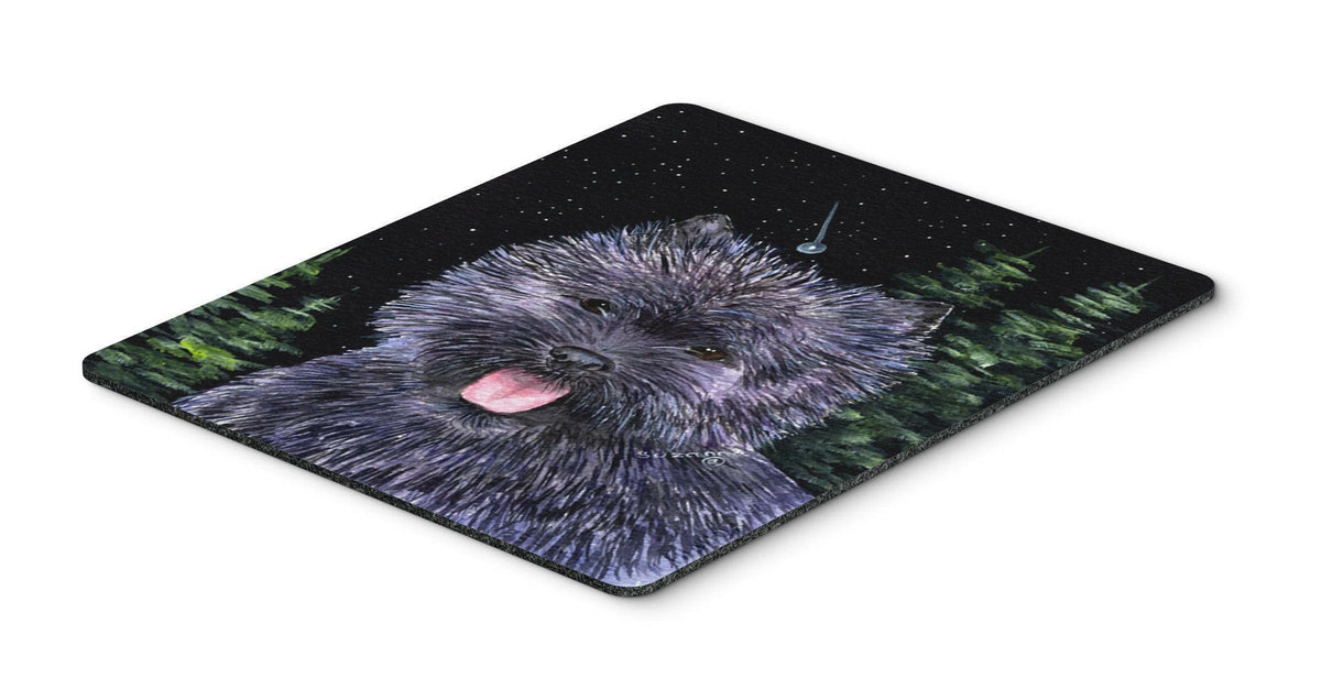 Starry Night Cairn Terrier Mouse Pad / Hot Pad / Trivet by Caroline&#39;s Treasures
