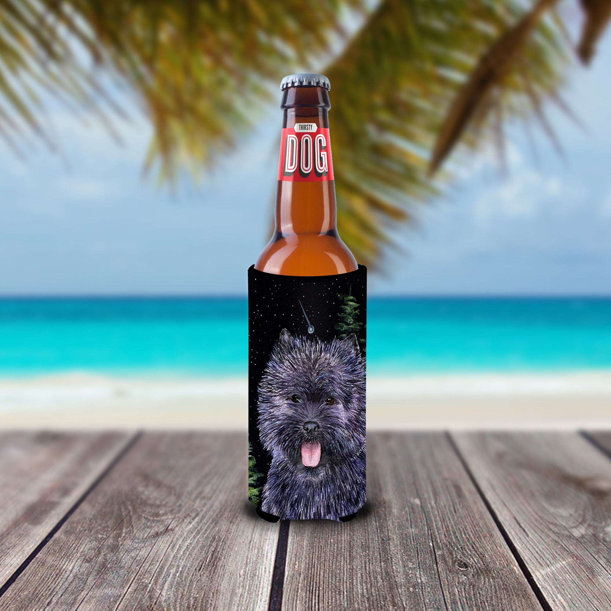 Starry Night Cairn Terrier Ultra Beverage Isolateurs pour canettes minces SS8494MUK