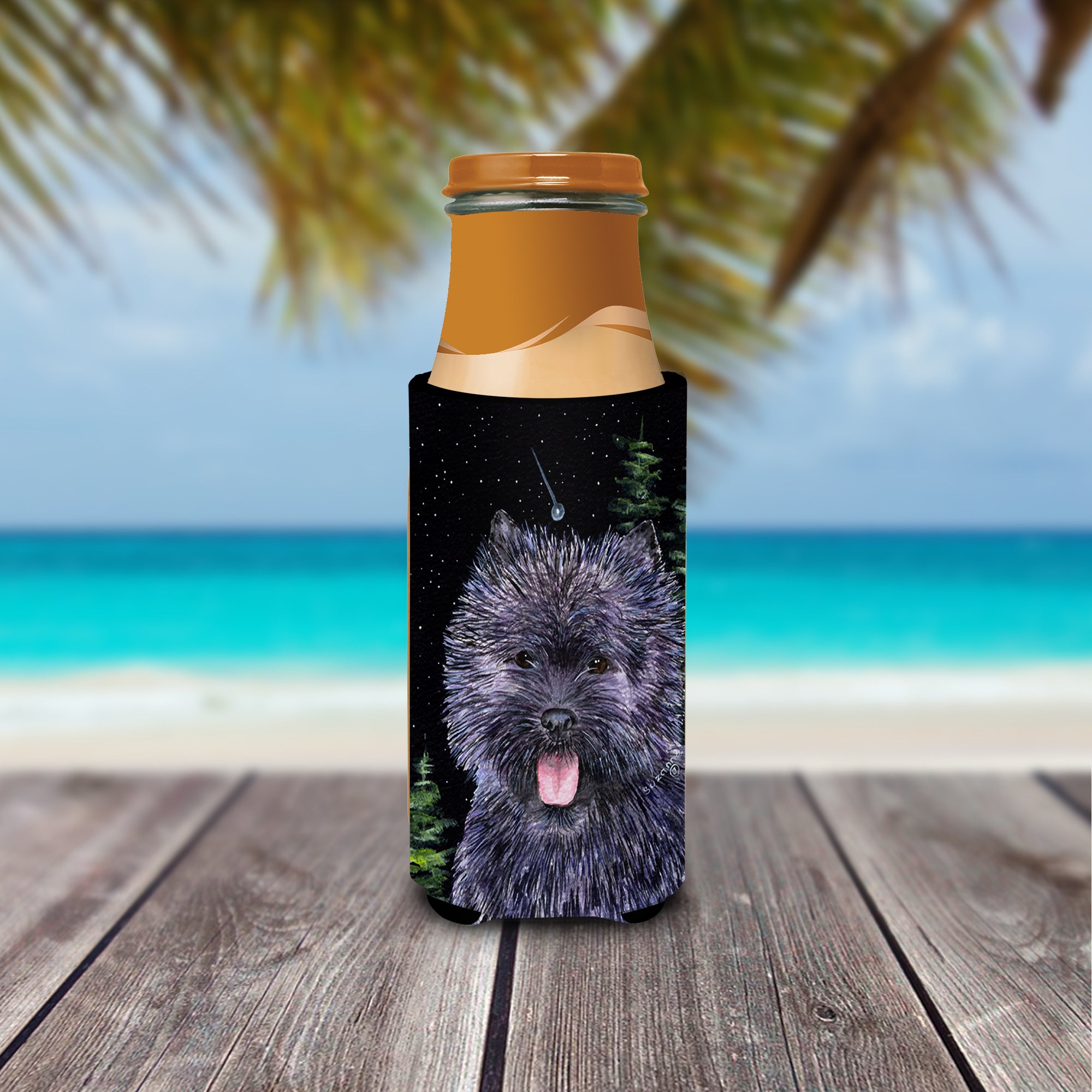 Starry Night Cairn Terrier Ultra Beverage Isolateurs pour canettes minces SS8494MUK
