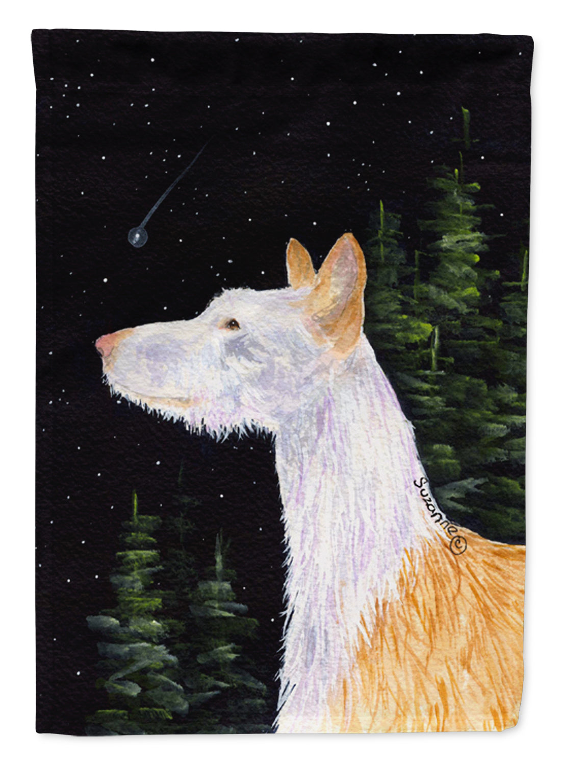 Starry Night Ibizan Hound Flag Canvas House Size  the-store.com.
