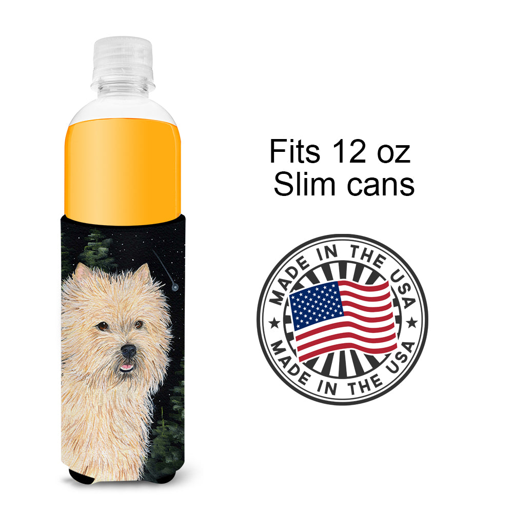 Starry Night Cairn Terrier Ultra Beverage Insulators for slim cans SS8502MUK
