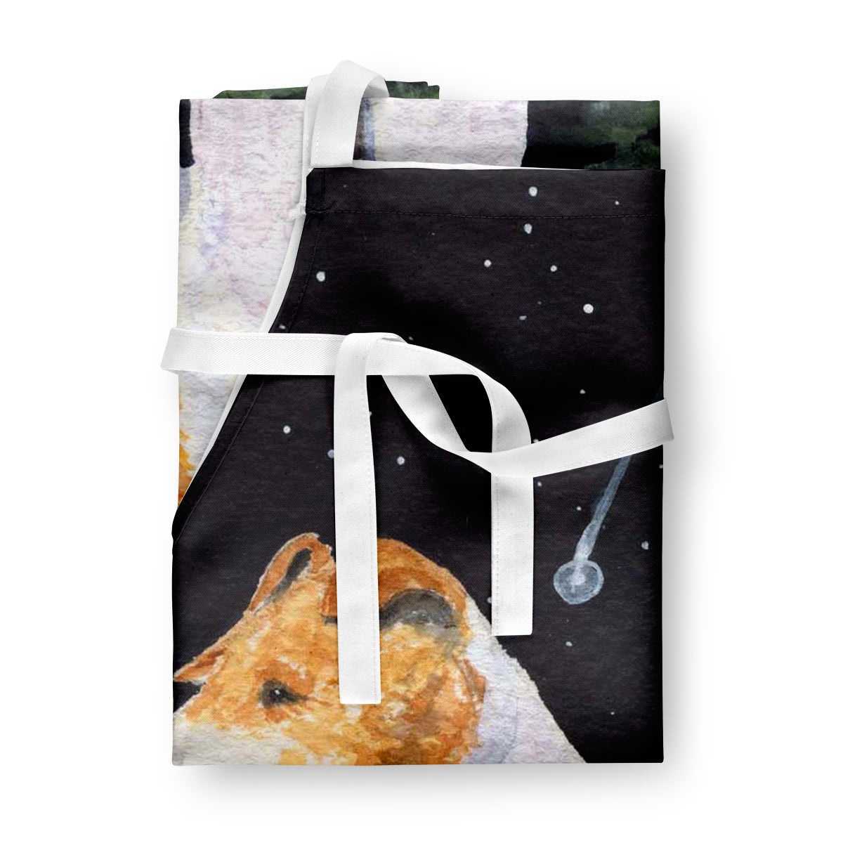 Starry Night Fox Terrier Apron - the-store.com