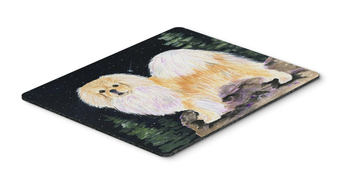 Starry Night Tibetan Spaniel Mouse Pad / Hot Pad / Trivet by Caroline&#39;s Treasures